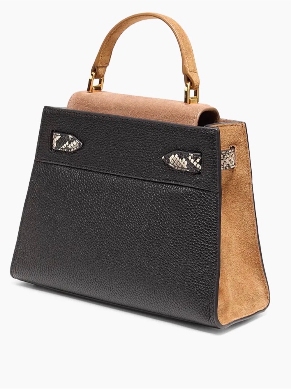 NWT Veronica Beard Dash Top Handle Bag Black Multi Rare Colorway $595 retail - Picture 4 of 10